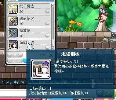 冒险岛火炮手技能