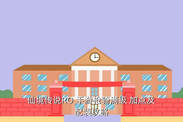 仙境传说RO 手游枪骑满级 加点及配装攻略